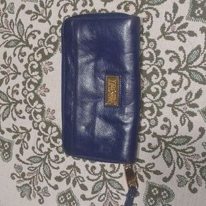 Badgley Mischka Purple Leather Wallet